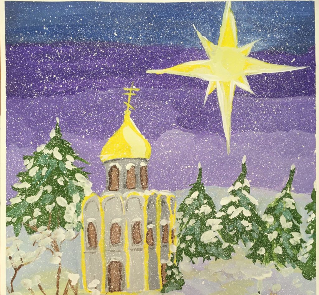 Конкурс волгоградские церкви в Рождество рисунки